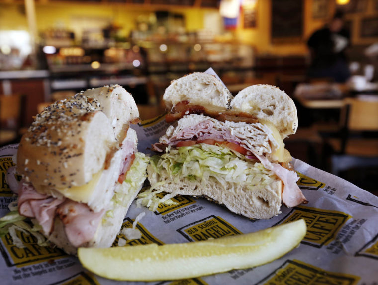 Old School Bagel Cafe's Mile High Club sandwich